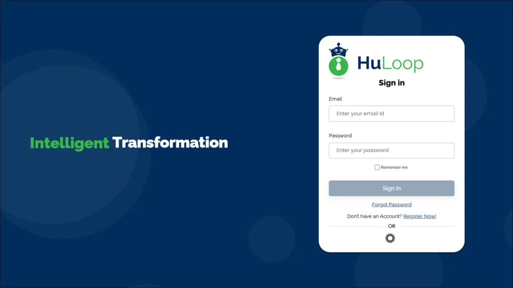 HuLoop Account Sign In