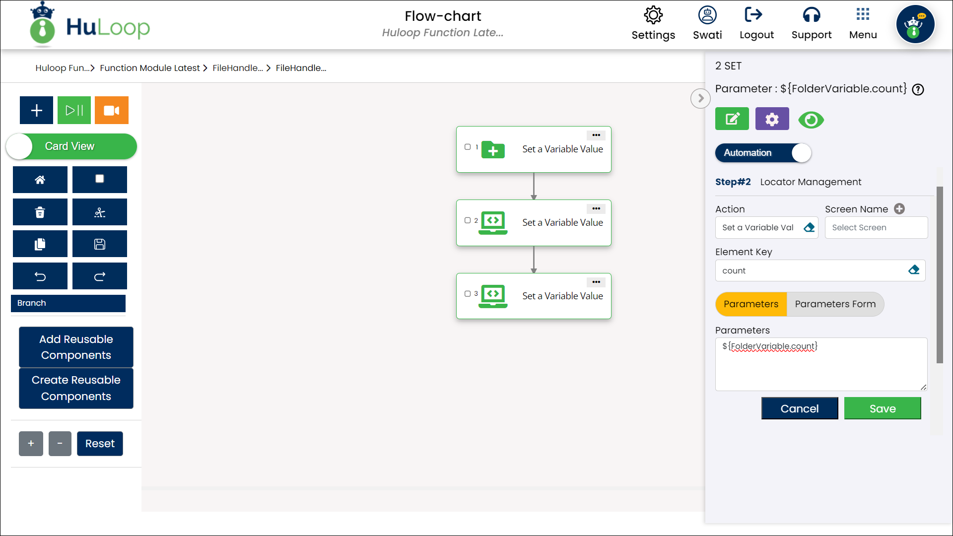 scrm-watch-command-count-number-of-subfolders-add-step-card-view