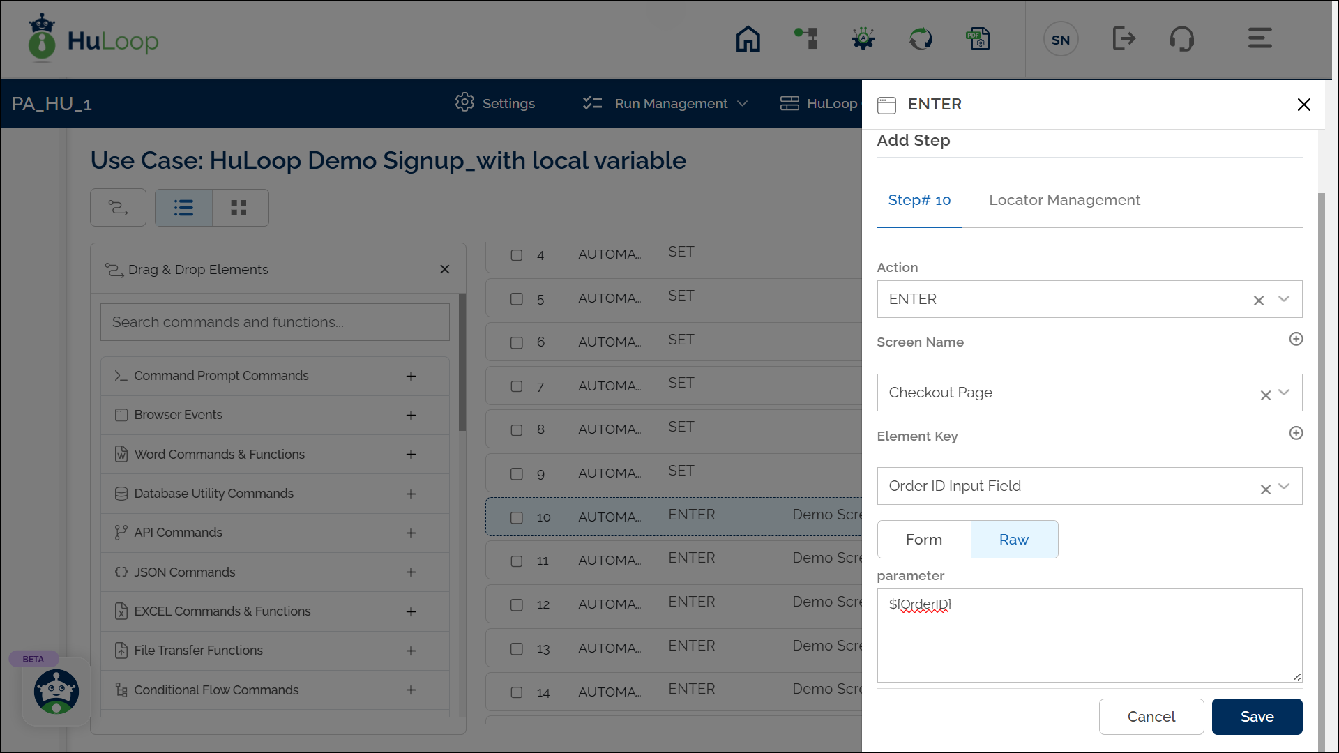 Using Local Variable: List View