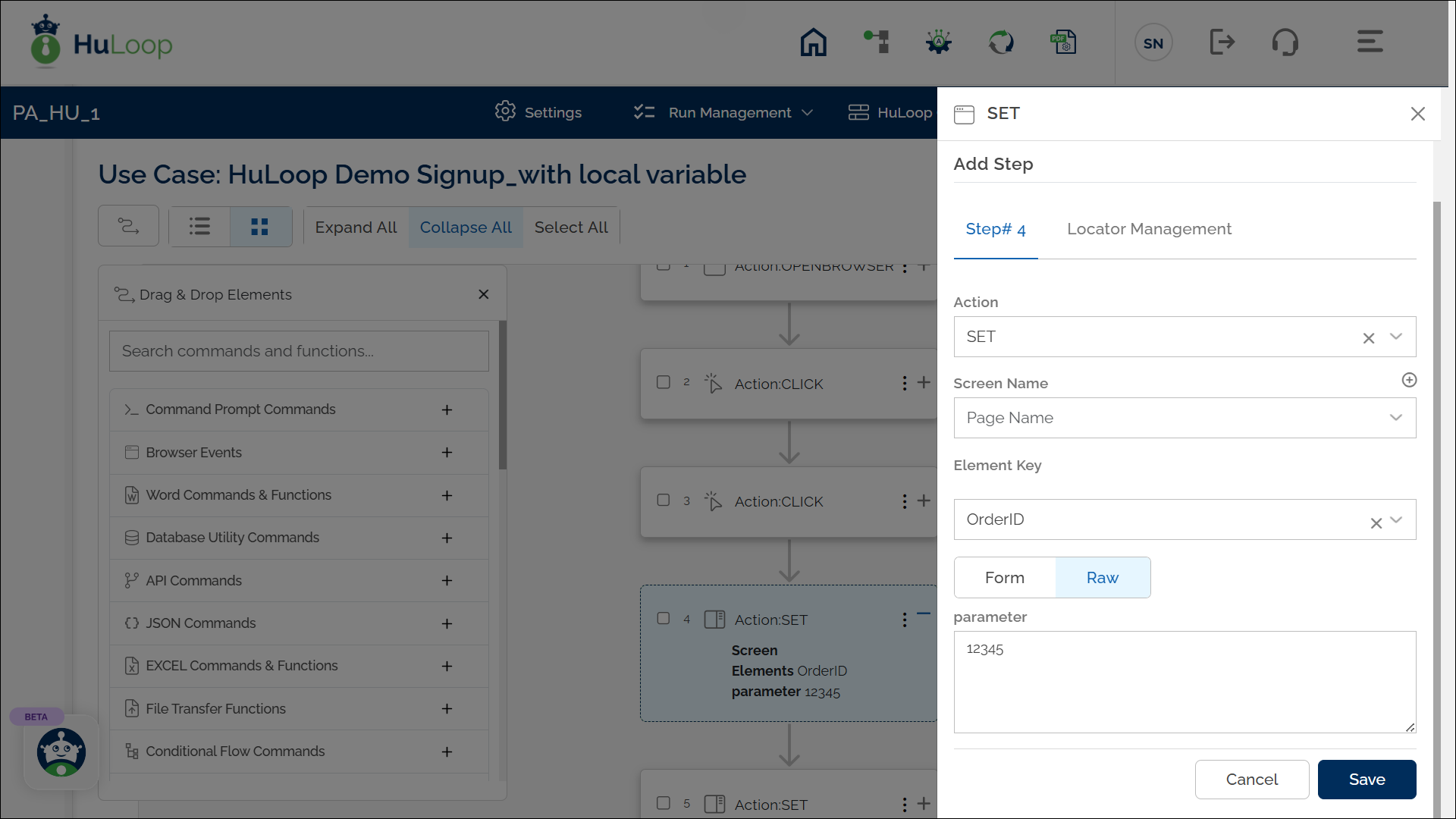 Define a Local Variable: Grid View