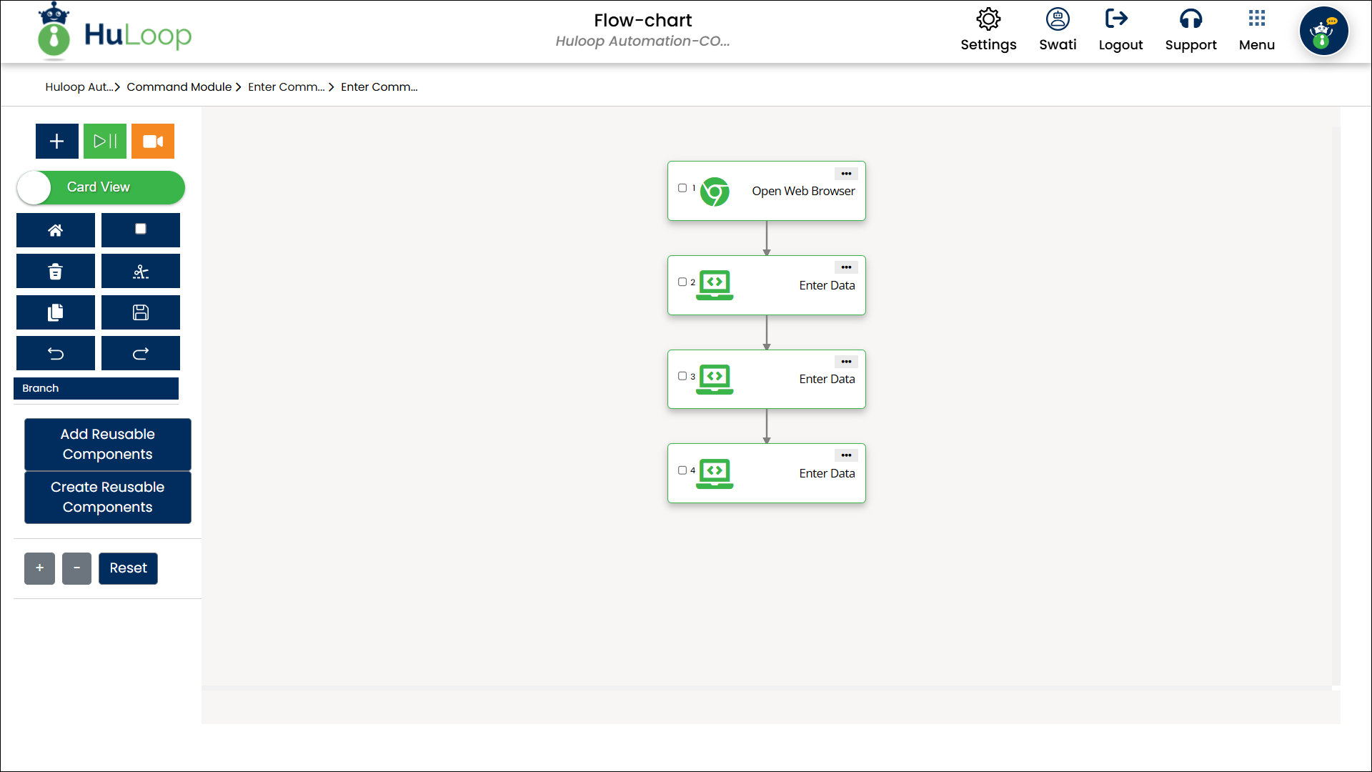 scrn-data-driven-testing-after-adding-steps-card-view