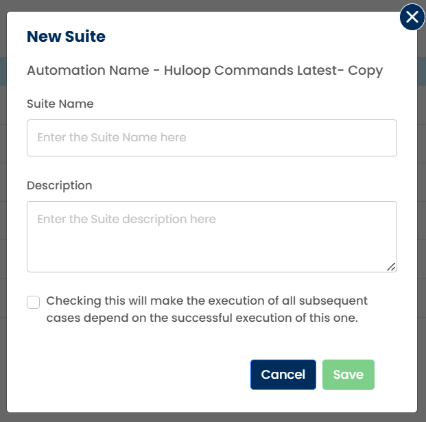 New Suite Pop Up
