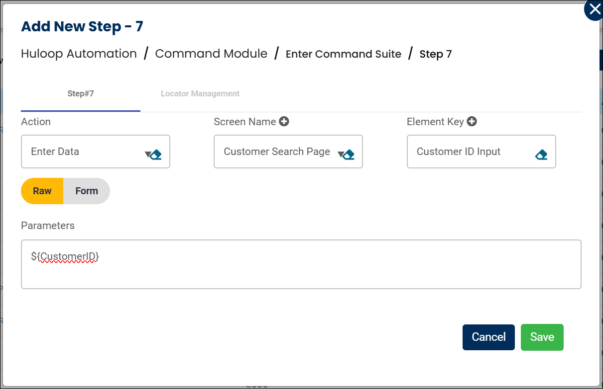 scrn-using-run-time-variable-tabular-view