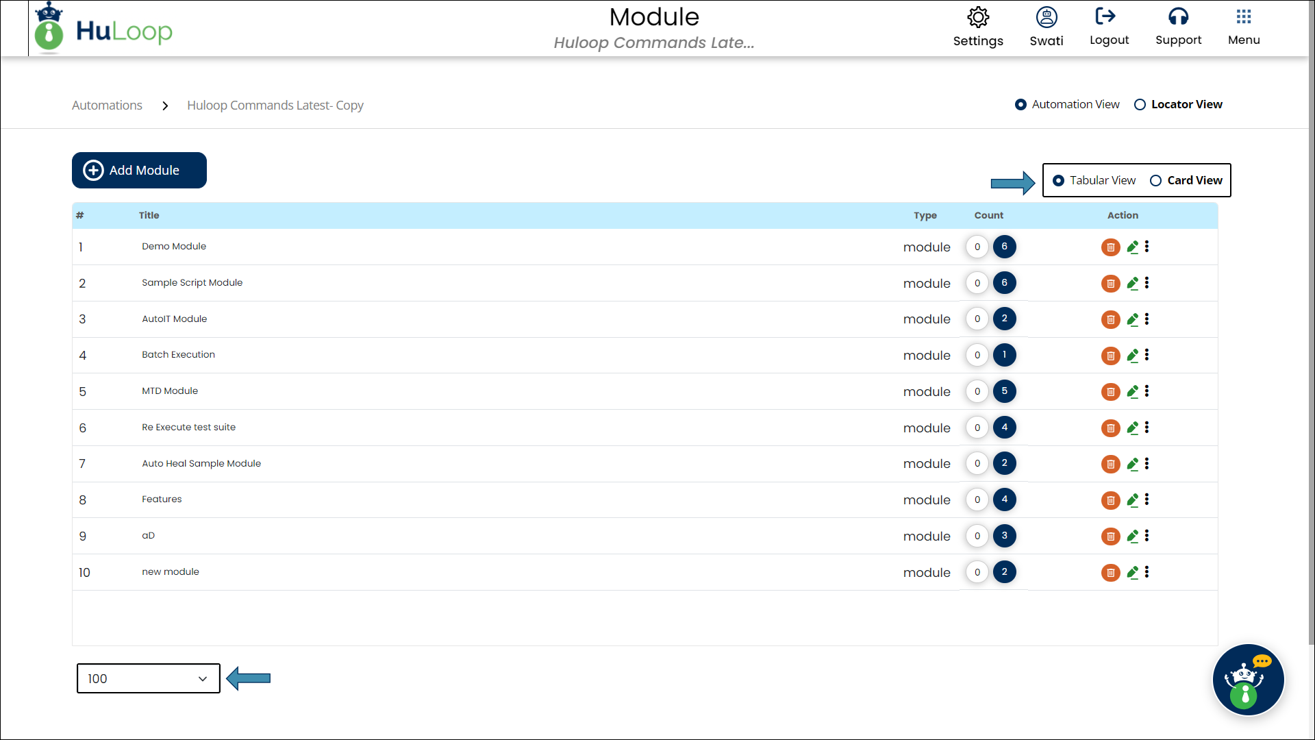 scrn-changing-views-in-huloop-tabular-view