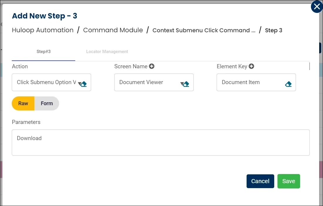 scrn-click-submenu-option-via-js-tabular-view