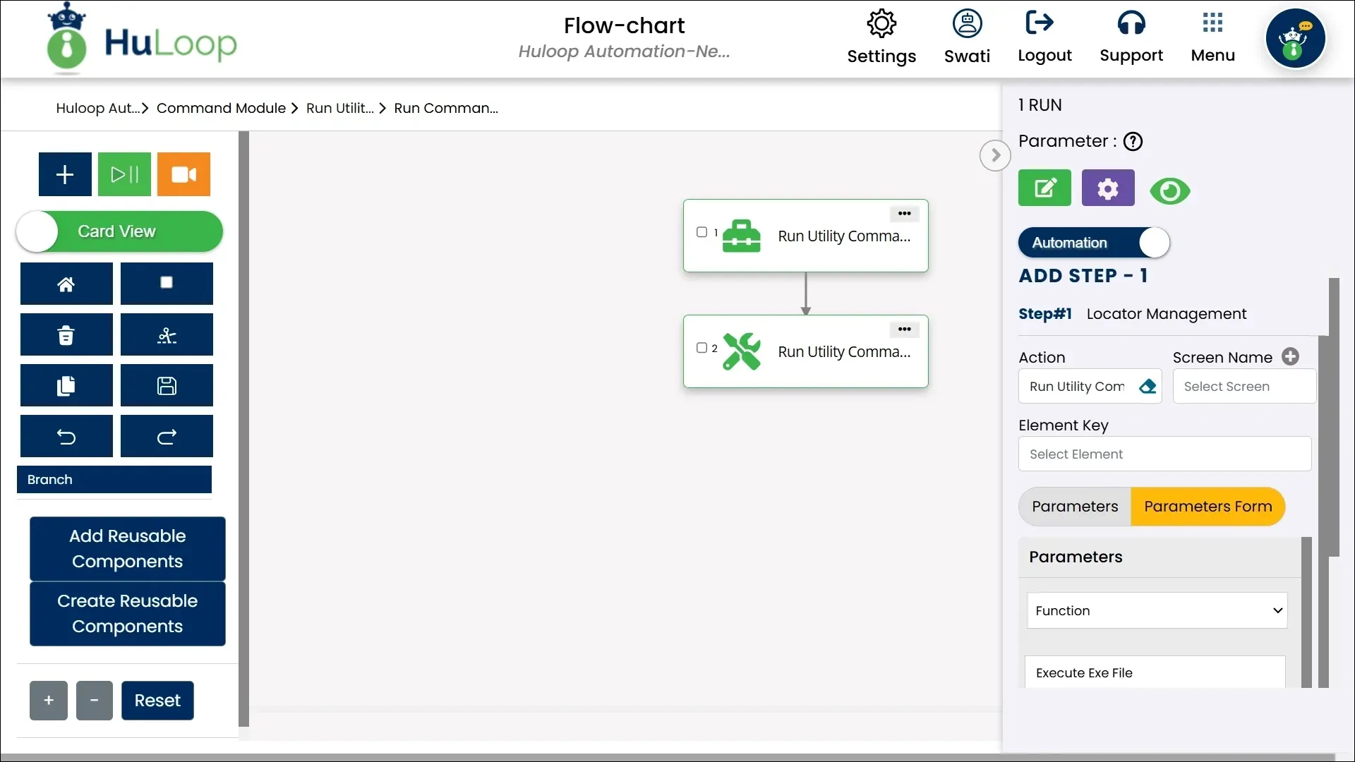 scrn-run-utility-commands-card-view
