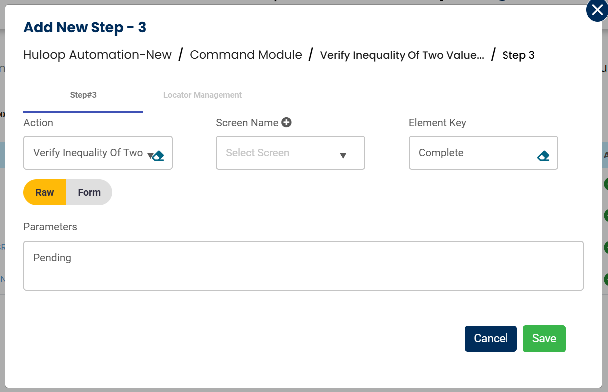 scrn-Verify-Inequality-of-Two-Values-string-Tabular-View