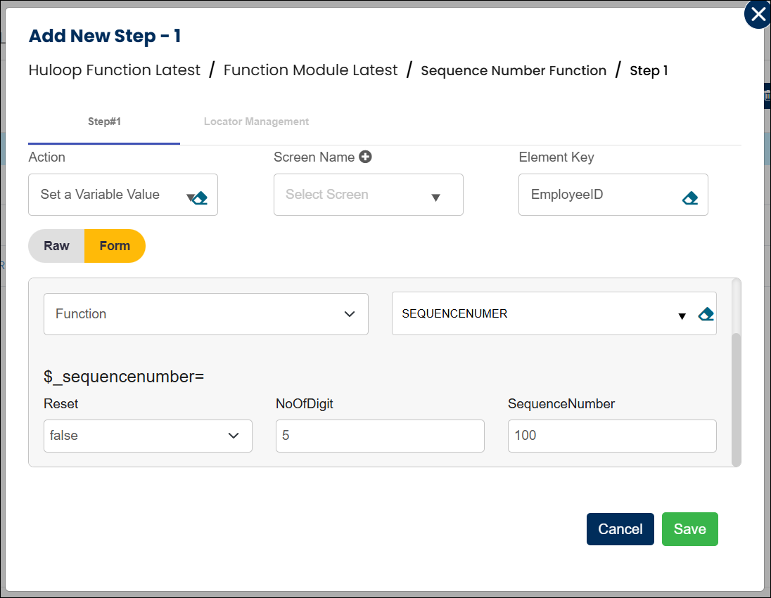 scrn-sequence-number-tabular-view
