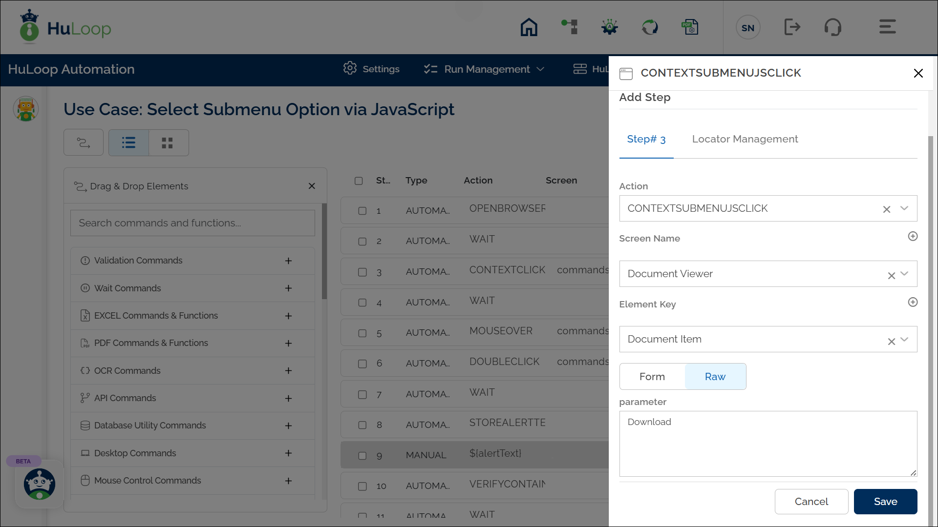 v7_click_contextSubmenuJSClick_list_view