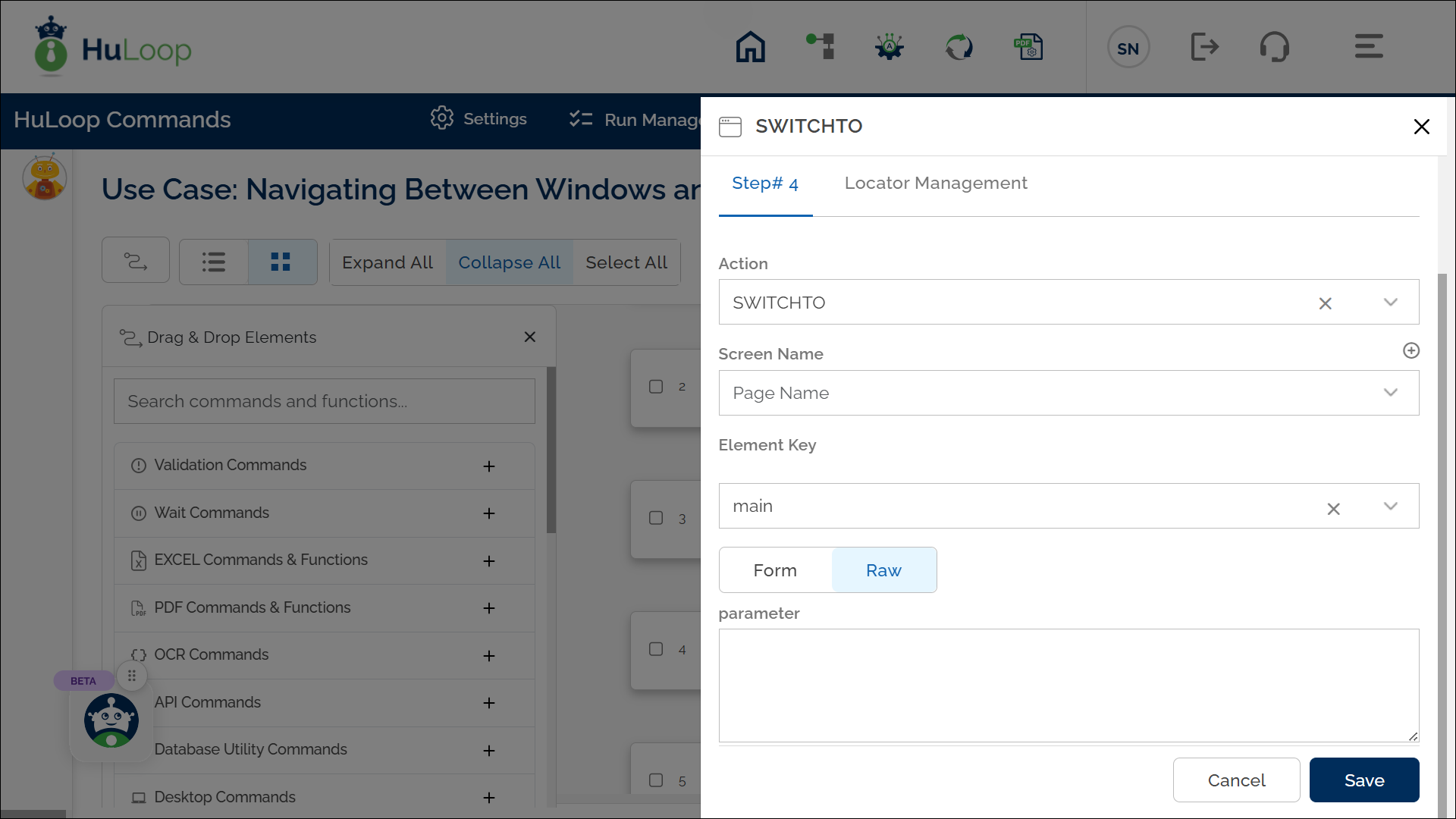 v7_huloop_actions_switchto_main_window_grid_view
