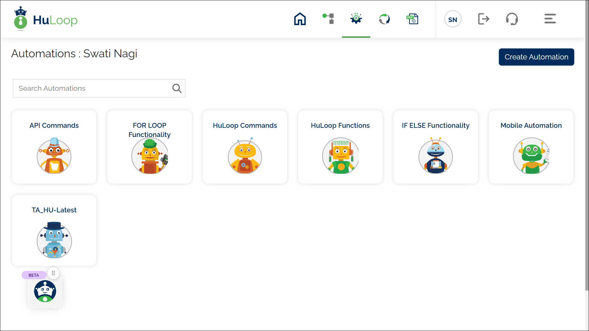 Automation project selection
