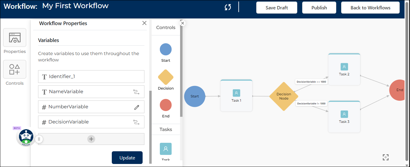 Editing Workflow Properties
