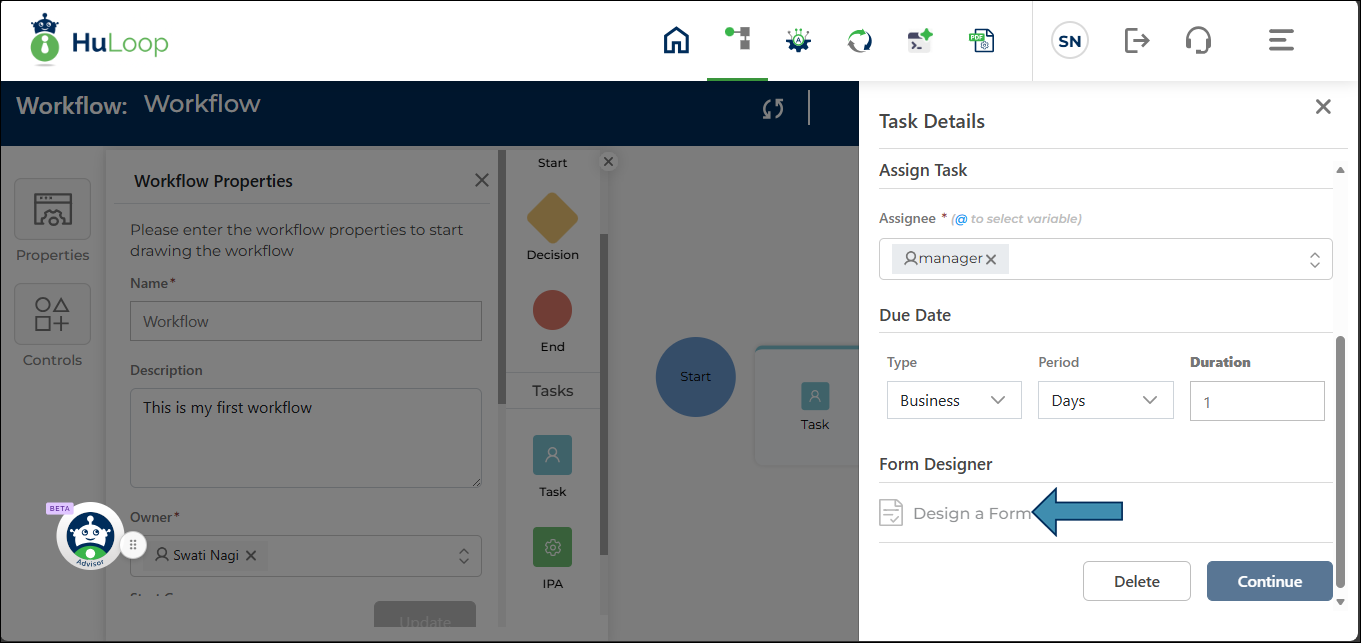 workflow-add-task-elements-design-form