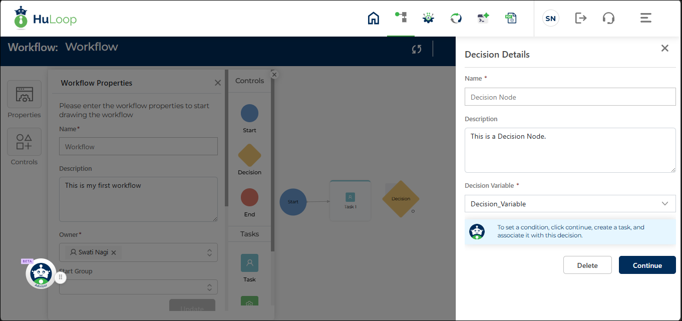 Configuring the Decision Node